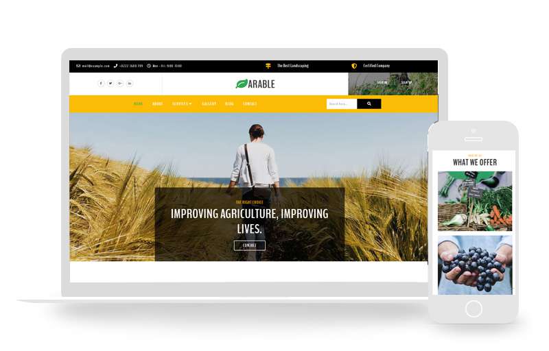 HTML5农产品销售企业网站模板