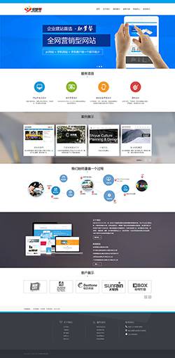 织梦HTML5高端网络服务机构网站模板