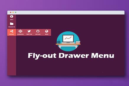 CSS3抽屉式滑动侧边栏菜单设计